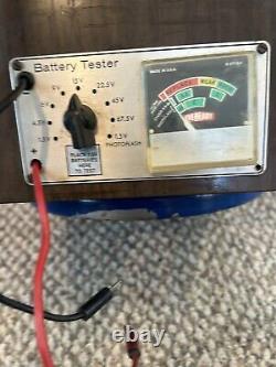 Vintage Eveready Battery Spinning Store Counter Top Display Case With Tester