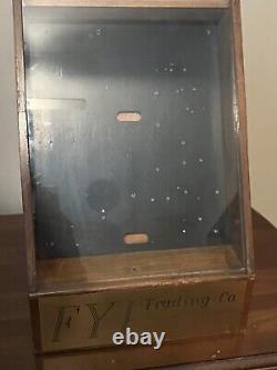 Vintage FYI Trading Co. Wooden Jewelry Display Case With Storage. Very Cool HTF