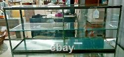Vintage Glass Table Top Store Display Case with Lock and Key
