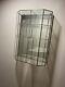 Vintage Glass and Brass Curio Display Cabinet Wall MCM Storage Wall 19.5x 14.5