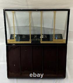 Vintage H. B Ives Co Hardware Store Countertop Metal &Glass Display Case Gilt