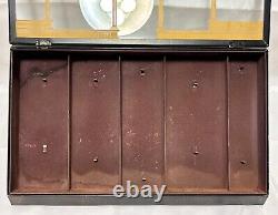 Vintage H. B Ives Co Hardware Store Countertop Metal &Glass Display Case Gilt