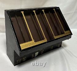 Vintage H. B Ives Co Hardware Store Countertop Metal &Glass Display Case Gilt