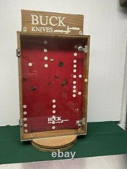 Vintage Hardware Store Buck Knife Display Case