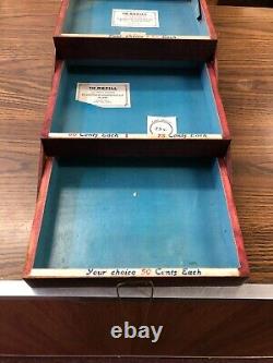 Vintage Hohner's Harmonica Countertop Display Case Music Store, Insturments Nice