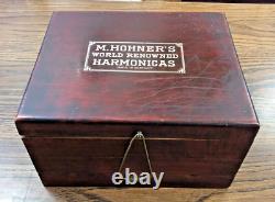 Vintage Hohner's Harmonica Countertop Display Case Music Store, Insturments Nice