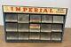 Vintage Imperial Brass Fittings Metal Display Case Storage Cabinet 15 Drawers