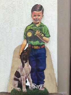 Vintage John Deere Boy Dog Toy Tractor Store Display Case Allis Chalmers Oliver