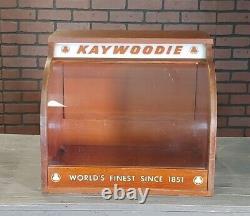 Vintage KAYWOODIE Pipe Tobacco Store Advertising Display Counter Top Case RARE