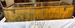 Vintage Kwiksale Store Display Case, Wood & Glass, 25 X 11.5 & 4.5-5.25 Tall