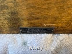 Vintage Kwiksale Store Display Case, Wood & Glass, 25 X 11.5 & 4.5-5.25 Tall