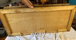 Vintage Kwiksale Store Display Case, Wood & Glass, 25 X 11.5 & 4.5-5.25 Tall