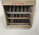 Vintage La Cross Wood Glass Display Case Box Storage Files Scissors Nippers 12