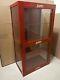 Vintage Lance Candy Jar Glass Metal Store Display Cabinet Case Advertising Sign