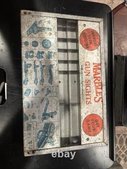 Vintage Marbles Antique Gun Store Sight Display Case Rare