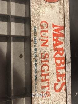 Vintage Marbles Antique Gun Store Sight Display Case Rare