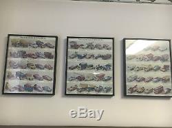 Vintage Matchbox Store Display Case with 81 Transitional cars & Advertisement