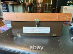 Vintage Pocket Knife Display Case With Storage Space, Wood And Thick Plastic