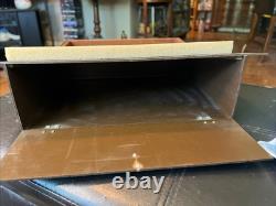 Vintage Pocket Knife Display Case With Storage Space, Wood And Thick Plastic