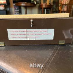 Vintage Pocket Knife Display Case With Storage Space, Wood And Thick Plastic