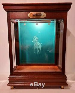 Vintage Ralph Lauren Polo Wood And Glass Small Size Store Display Case Cabinet