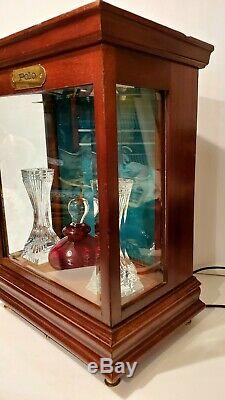 Vintage Ralph Lauren Polo Wood And Glass Small Size Store Display Case Cabinet