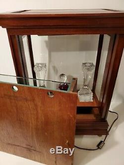 Vintage Ralph Lauren Polo Wood And Glass Small Size Store Display Case Cabinet