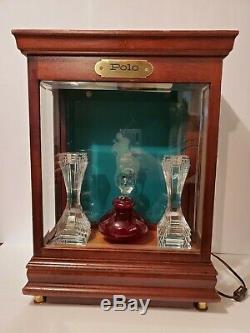 Vintage Ralph Lauren Polo Wood And Glass Small Size Store Display Case Cabinet