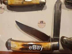 Vintage & Rare-1970s Case XX USA factory Samples Store display Case & 11 Knives