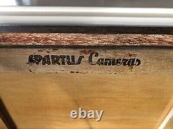 Vintage SPARTUS Camera General Store Counter Display Case RARE Original Glass