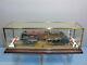 Vintage Scale00 12 Diorama Glass / Brass Display Case With Wooden Plith