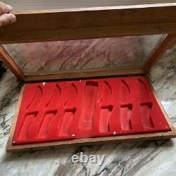 Vintage Schrade Pocket Knife Uncle Henry Store Display Case cabinet Old Hardware