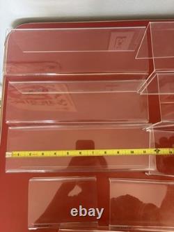 Vintage Seiko Quartz Watch Store Display Case Shelves Lot Of 9 Hard Plastic