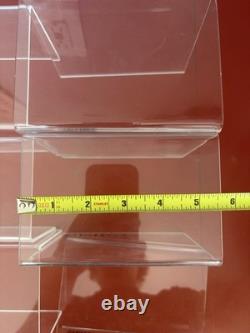 Vintage Seiko Quartz Watch Store Display Case Shelves Lot Of 9 Hard Plastic