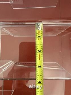 Vintage Seiko Quartz Watch Store Display Case Shelves Lot Of 9 Hard Plastic