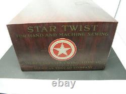 Vintage Star Twist Thread General Store Display Advertising Case