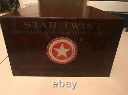 Vintage Star spool cabinet American Thread Co. Store display advertising sewing