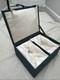 Vintage Textured Green Display Case With 2 White Silk-Lined Compartments 12x1 0
