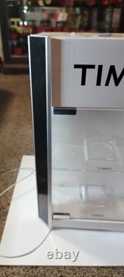 Vintage Timex Watch Counter Top Rotating Spinning Store Display Case Lockable