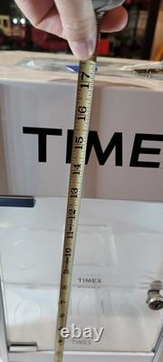 Vintage Timex Watch Counter Top Rotating Spinning Store Display Case Lockable