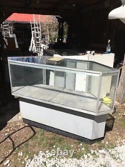 Vintage USED Glass Display Case Retail Store Commercial Fixture, lighted