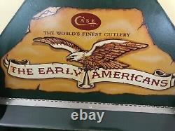 Vintage Wood Case XX The Early Americans Counter Store Advertising Display