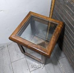 Vintage Wood & Glass Store Counter Display Case/Box Showcase Cabinet Vitrine