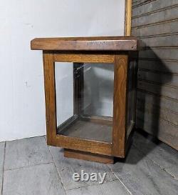 Vintage Wood & Glass Store Counter Display Case/Box Showcase Cabinet Vitrine