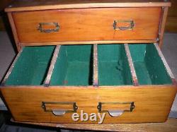 Vintage Wood and Glass Store KNIFE Display Case