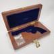Vintage Wooden Formed Locking Revolver Storage/Display Box Hard Case withKeys