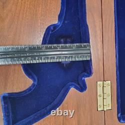 Vintage Wooden Formed Locking Revolver Storage/Display Box Hard Case withKeys Vintage Wooden Formed Locking Revolver Storage/Display Box Hard Case withKeys