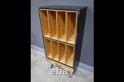 Vinyl Record Storage Tall Industrial Retro Style Cabinet Display Case Stand New