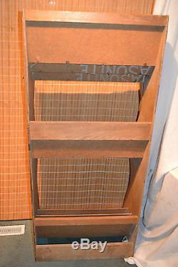 Vtg 1930-40s Dell COMIC BOOK Wood store Display Rack Shelf Case