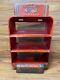 Vtg Red Metal Original Kellogg's Cereals Store Display Retro Case Countertop